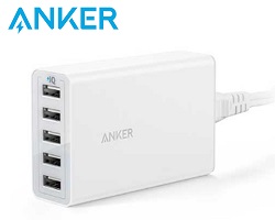 Củ Sạc nhanh Anker 5 cổng USB Củ Sạc nhanh Anker 5 cổng USB